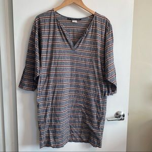 Les Prairies De Paris tunic shirt dress with pockets - size US 8 - 2 FR